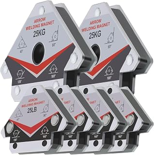 GUTIMORE Welding Magnets 25LB&55LB 6Pcs Welding Magnet Set, Magnetic Welding Holder, Holding Power Welding Accessories