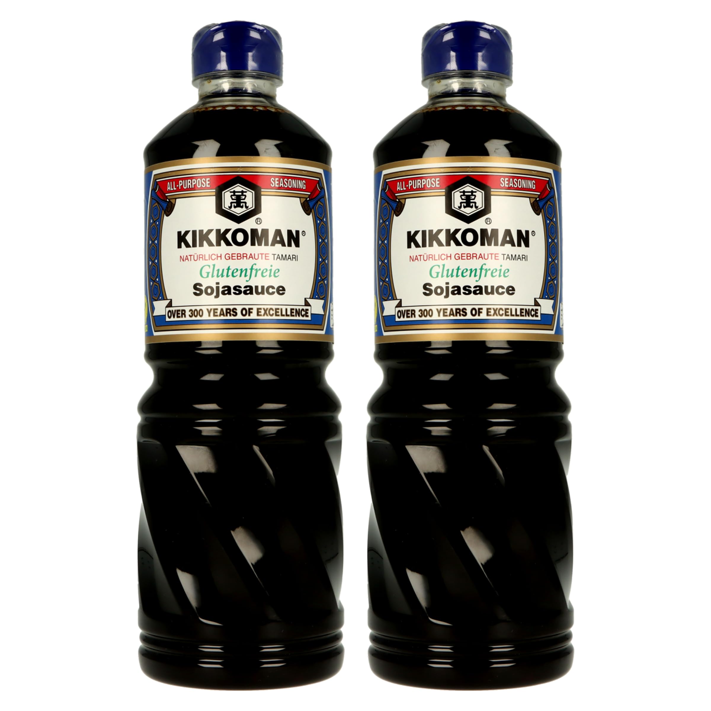 MIGASE® Set 2x0,975L Tamari. Natürlich gebraute Sojasauce gibt es auch in einer glutenfreien Version. Mit ihrem kräftigen, umami-reichen Geschmack verfeinert sie Saucen, Suppen und Gerichte