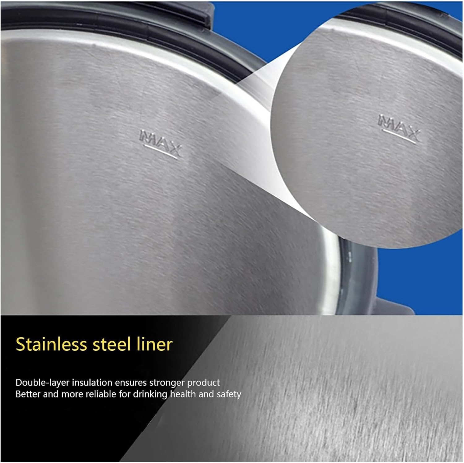 Commercial Coffee Urn, 200 Cup Large Capacity Stainless Steel Coffee Maker with Digital Temperature Display, 2500W Fast Heating & Insulated Hot Water Dispenser for Catering, Restaurants, Offices