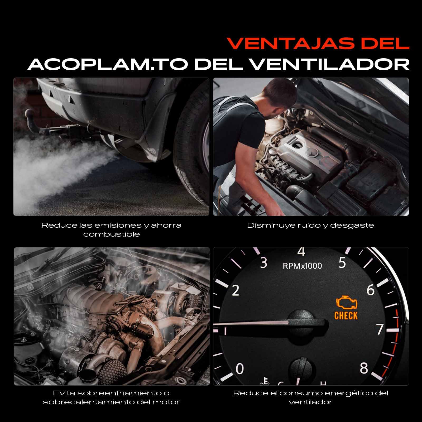 Frankberg Embrague del ventilador Replace# GWHY19F,2523742060