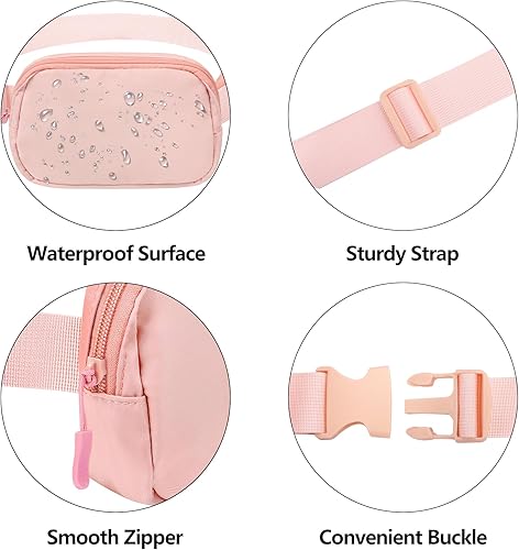 Miniatura 4 de Riñonera cruzada para mujeres y hombres, bolsa para cinturón para senderismo con correa ajustable, bolsa casual para teléfono celular, riñonera para