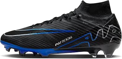 NIKE(ナイキ) メンズ ズーム スーパーフライ 9 エリート Fg ハイ, ブラッククロームハイパーロイヤル。, 4.5
