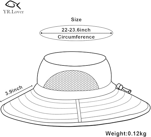 Miniatura 2 de Sombrero de Boonie al aire libre para hombres y mujeres, protección solar, impermeable, para safari, pesca, caza, sombrero de cubo