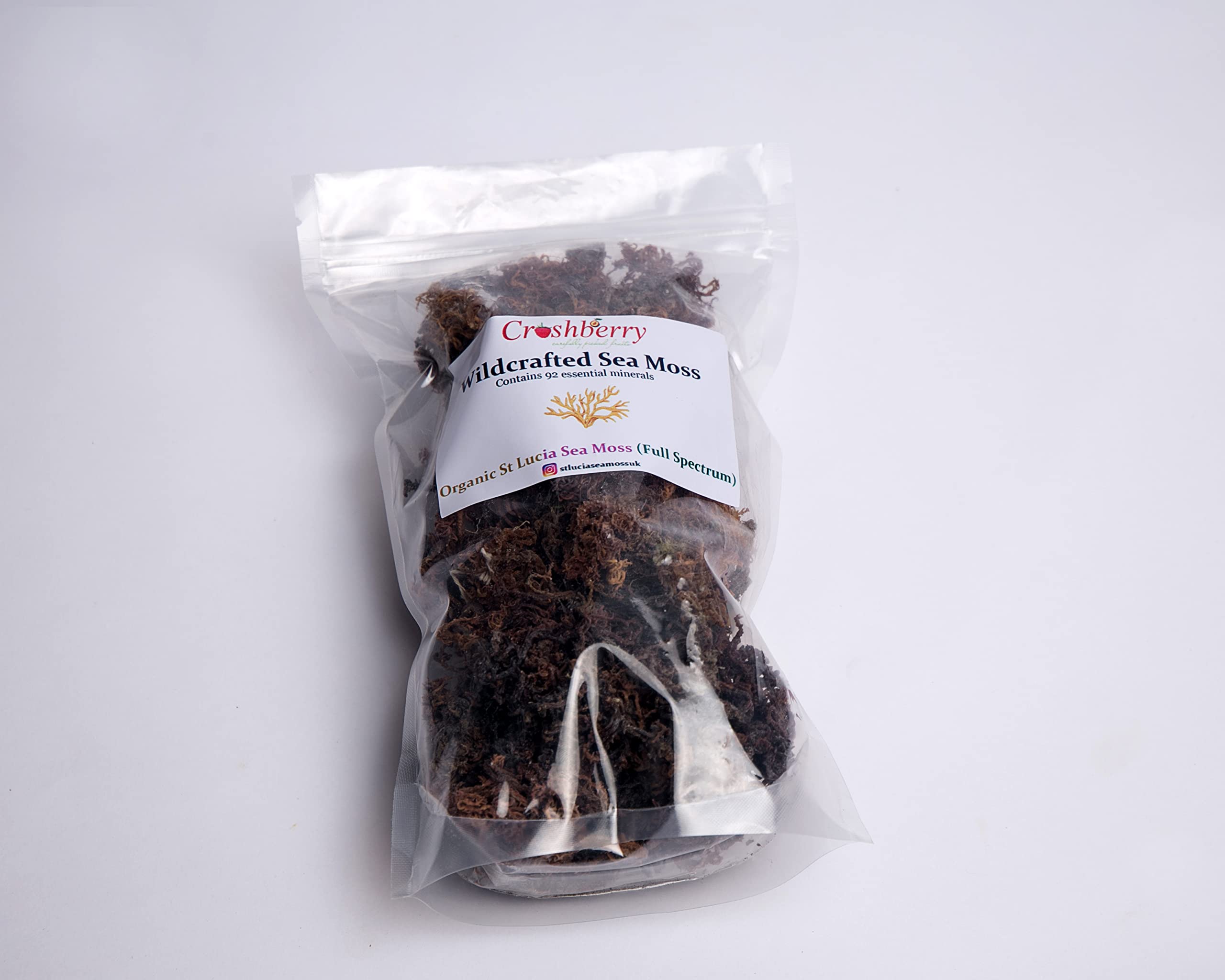 Purple Organic Seamoss Dr Sebi Grade (Irish Moss) Wild Crafted - St Lucia