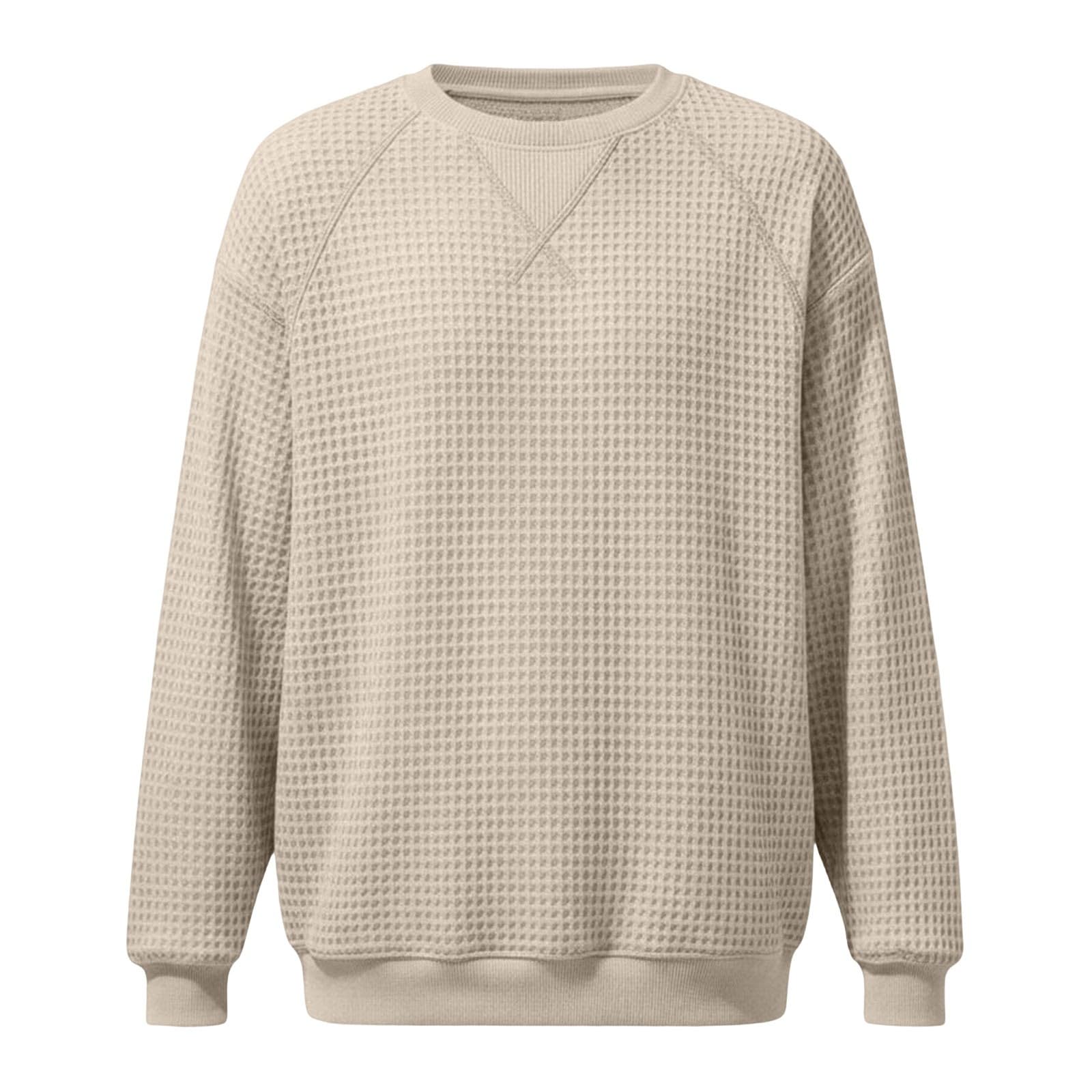 Pull sans Capuche pour Homme-Sweat-Shirt Homme Manches Raglan col Rond Coupe décontractée idéal pour Sport et Loisirs Quotidien Polyvalent Toute Saison
