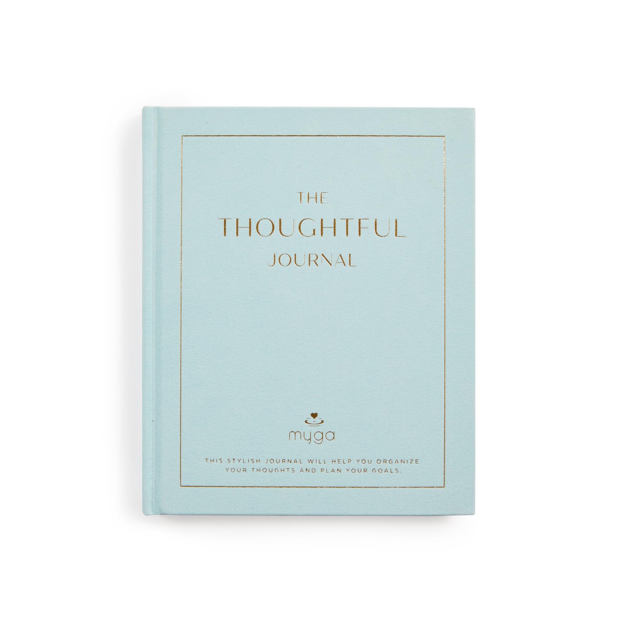 Myga Thoughtful Journal - A5 Manifestation & Reflection Notebook – Undated Weekly Diary for Personal Development, Goal Setting & Mindfulness for Women and Men – Blue