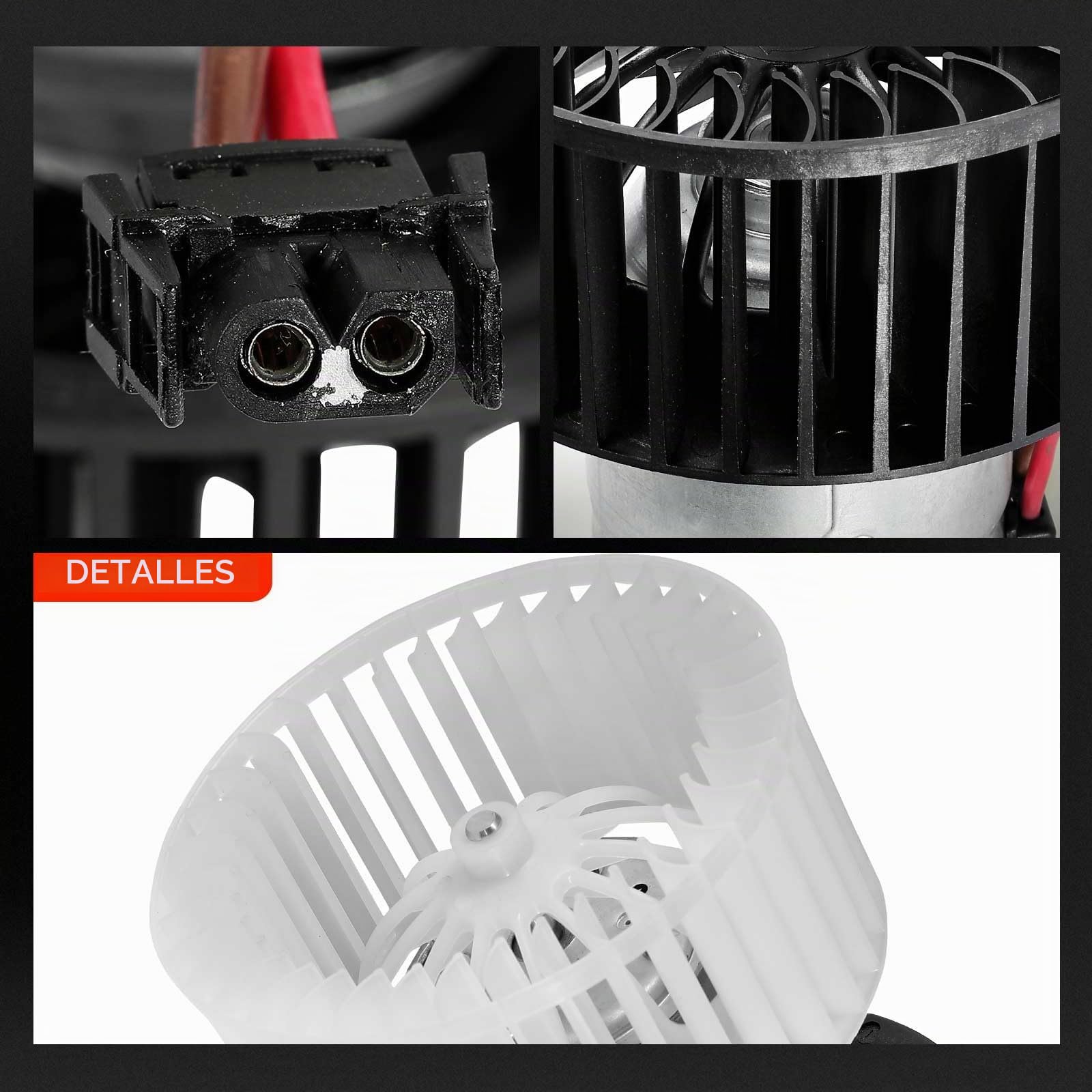 Frankberg Motor del ventilador del calefactor Compatible con Serie 3 Compact E46 Serie 3 Touring E46 Serie 3 E46 Serie 3 cabrio E46 Serie 3 Coupé E46 Replace# 64119204154
