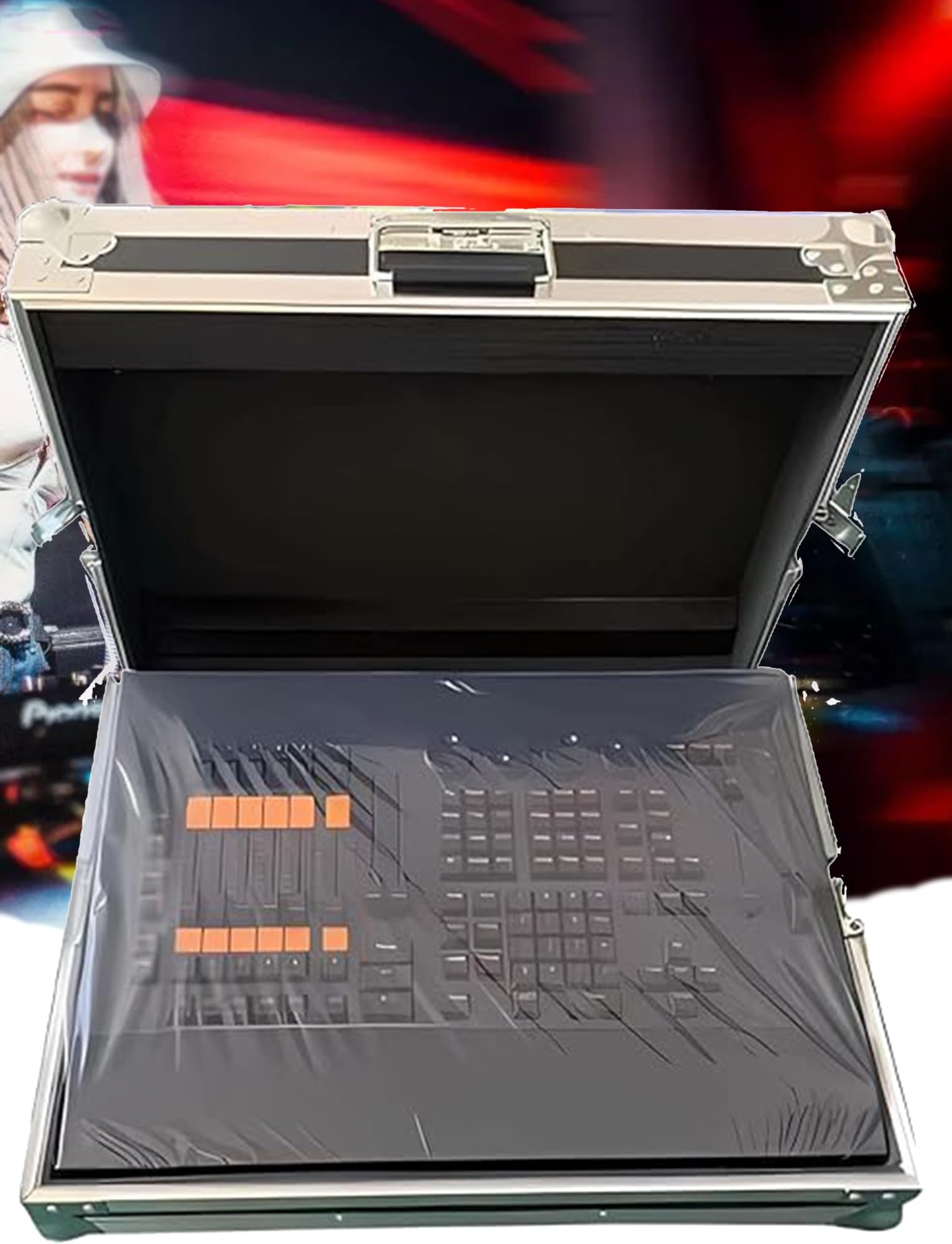 DMX512 Controller für Bühnenbeleuchtung, Live-Show-Bearbeitungskonsole, unterstützt Barlichter und Lichteffekte, ideal für DJs und Event-Produktionen