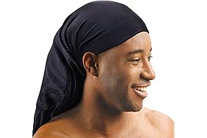 Black Spandex Headwear for Effortless Dreadlock Styling