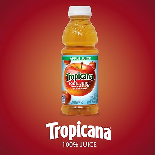 Miniatura 126 de Bebida de jugo Tropicana, botellas de 15.2, naranja piña, 15.2 onzas (paquete de 12)