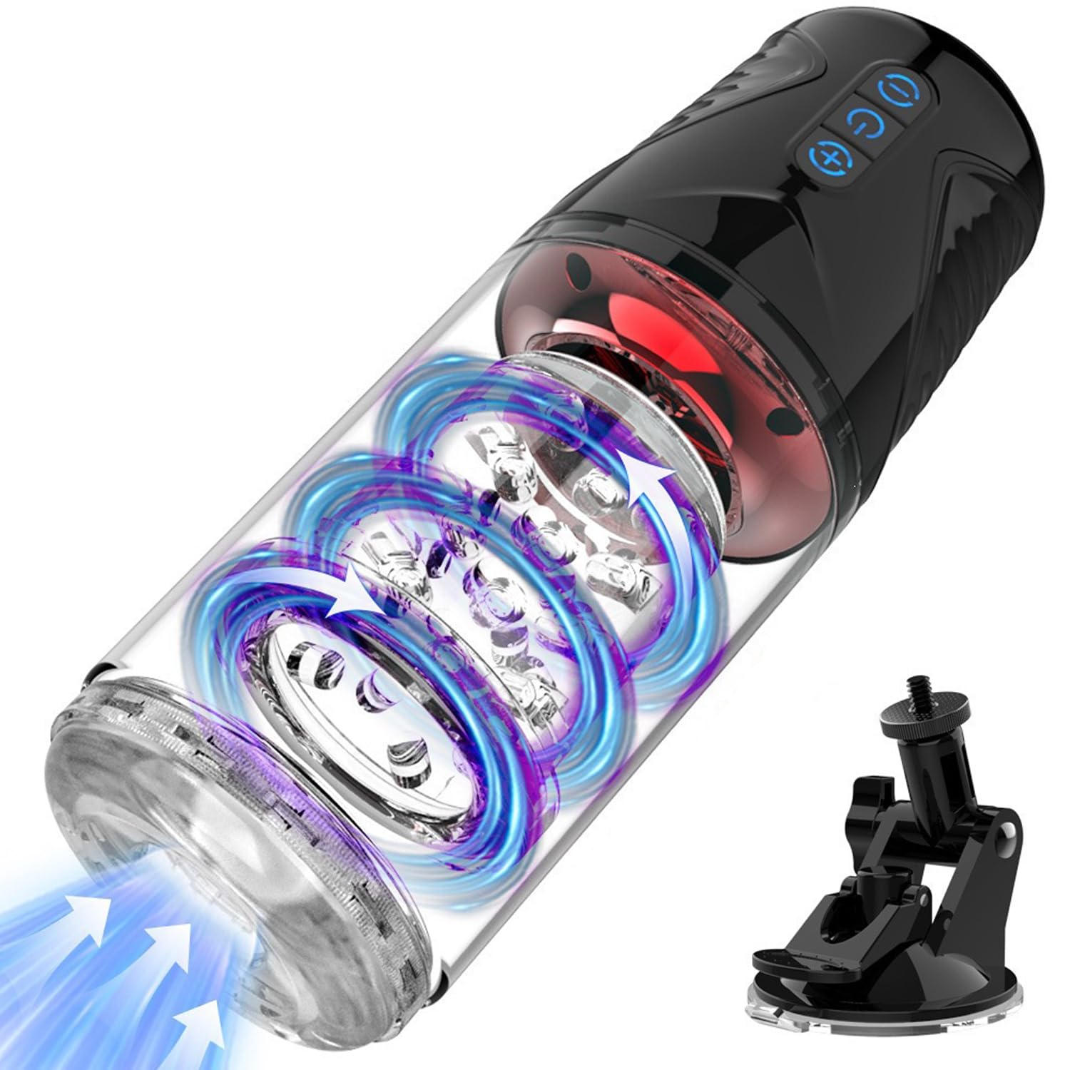 Masturvatore per Uomo Automatico Sex Toys, Masturbatore Uomo Sexytoysys con 7 Modalità di Aspirazione e 7 Modalità di Rotazione, Vagina Finta Masturbtore per Pene Toys Sessuali per Uomini Sex Toy