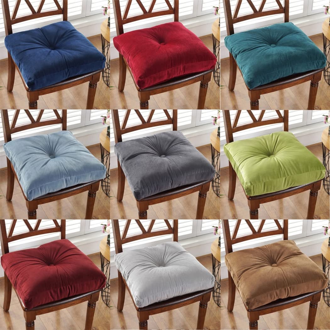 Generic Cuscini Per Sedie Quadrato Spesso, Pile Olandese in Tinta Unita Con Cuscino Seduta Con Maniglia Cuscino Da Pavimento Meditazione Per Arredamento Casa Balcone Soggiorno,Caffè,40 * 40cm(2pcs)
