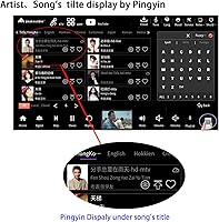 Vista 4 de Inandonkod - Máquina de karaoke 2025, pantalla táctil de 18.5 pulgadas, control de aplicación de teléfono, descarga gratuita de canciones, sistema