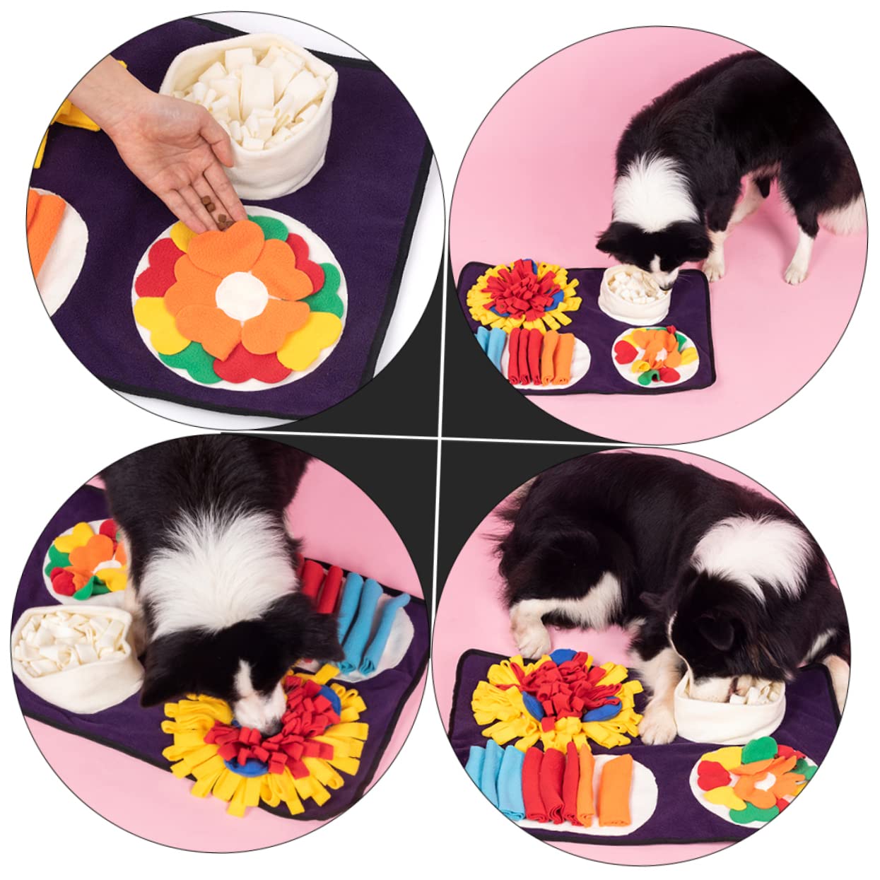 1pezzi Tappetino Olfattivo per Cani Tappetino per Addestramento Cani Accessori per Lavorare Sul Naso per Alimentazione di Snack per Animali Domestici