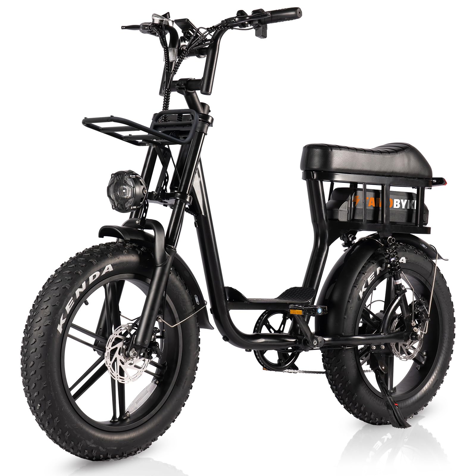 Moped Style 1500W/2000W Electric Bike,30mph/33mph Ebike&34-180Miles PAS Range,48V15.6ah/18.2ah/ (874Wh) Larger Battery, 20'' Fat Tire Electric Bike for Adults,UL Safety Certified.
