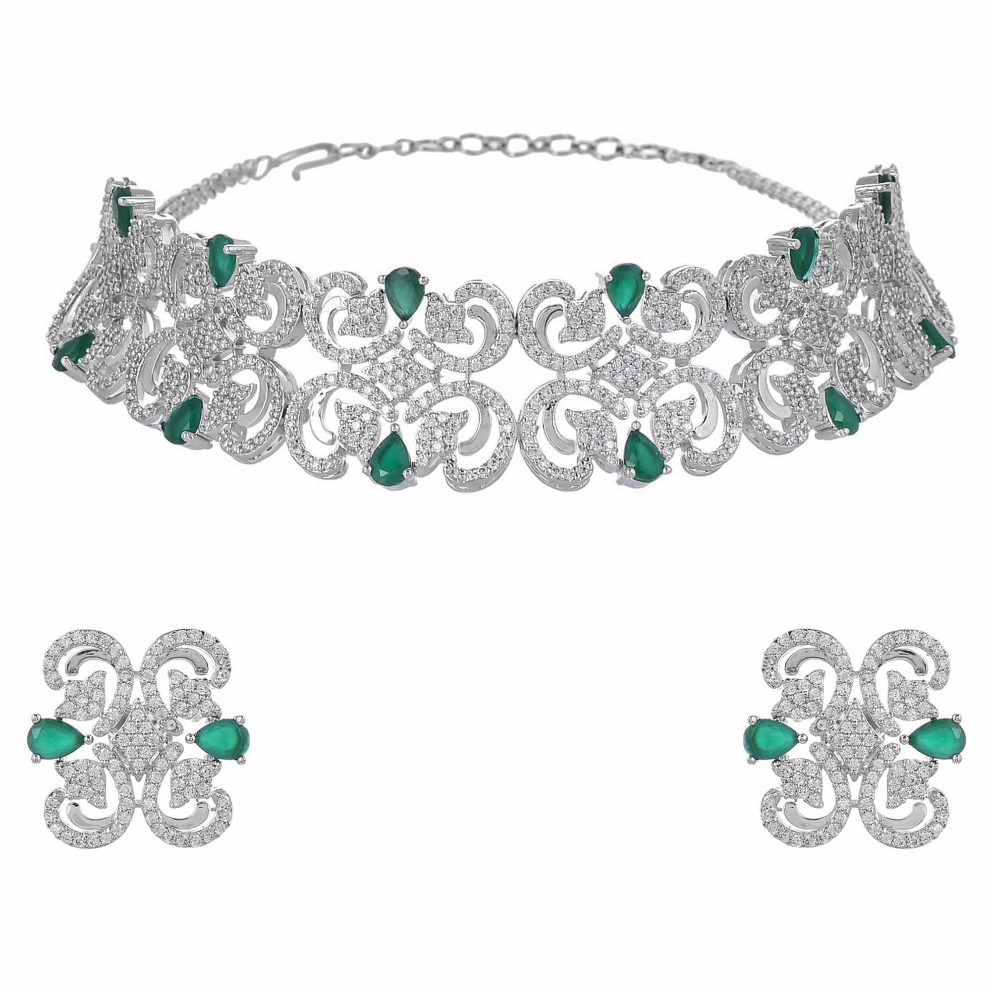 Taj Jahan Necklace Set, Regal Design
