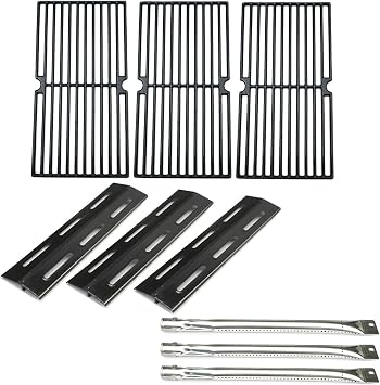 Parts Kit DG135 Replacement for Brinkmann 7231 Gas Grill Burners, Heat Plates, Cooking Grids