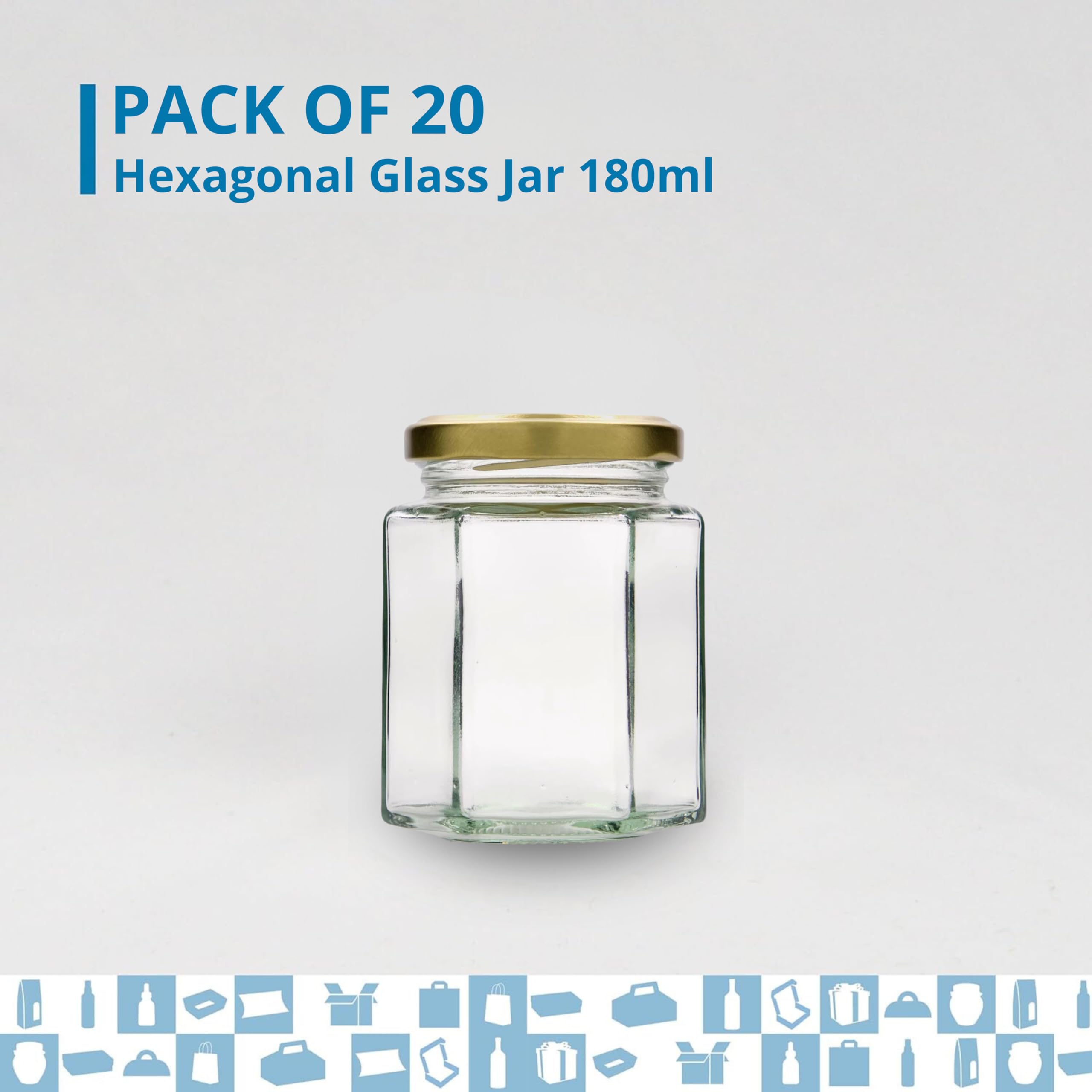 Espirito Rebelde - Tarro de miel hexagonal con tapa de 180 ml, ideal para la conservación de miel, mermelada, especias, yogur