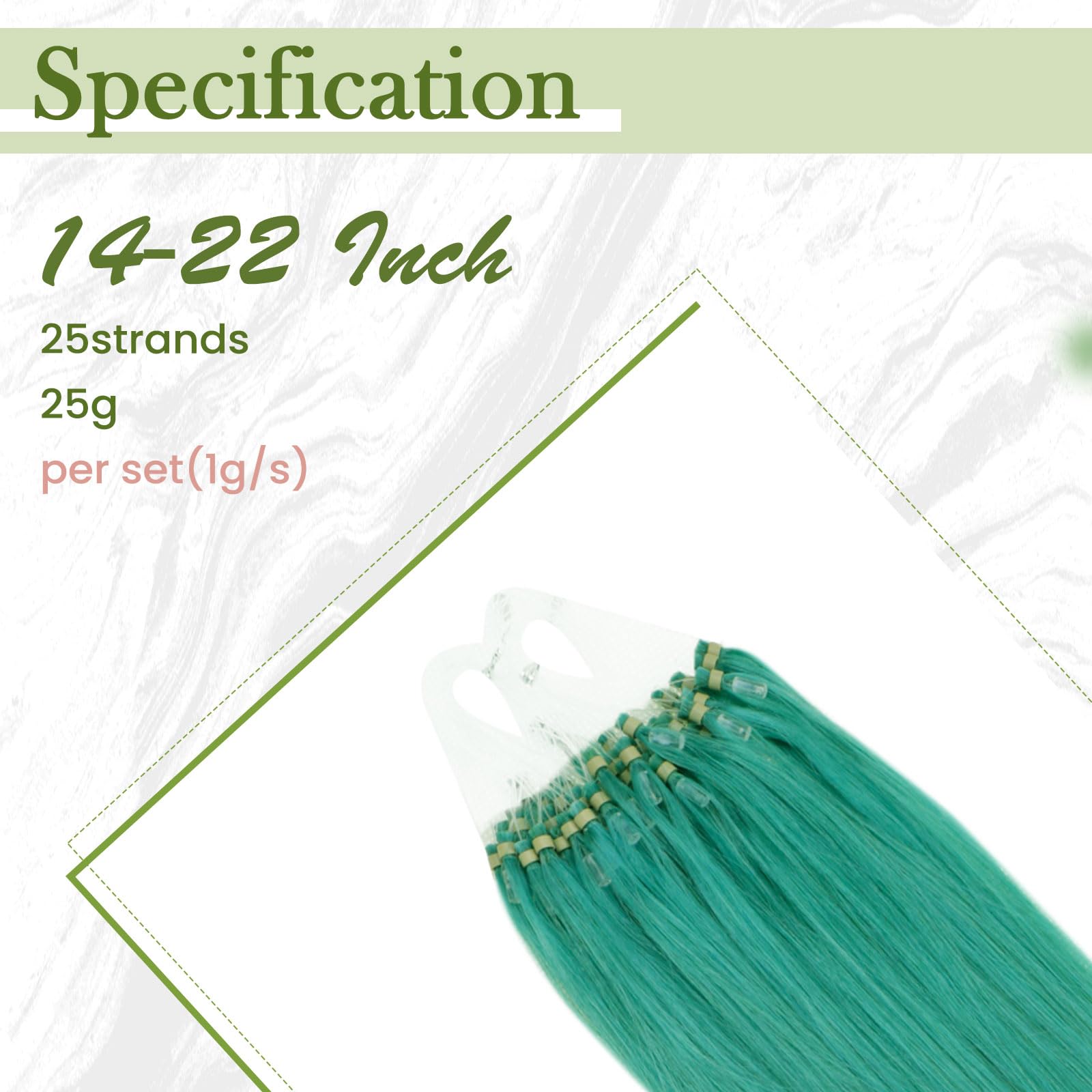 RUNATURE Micro Beads Hair Extensions Real Hair Purple Remy Micro Ring Hair Extensions Invisible Remy Straight Micro Hair 14 Inch 25g/25strands #Purple — view 89