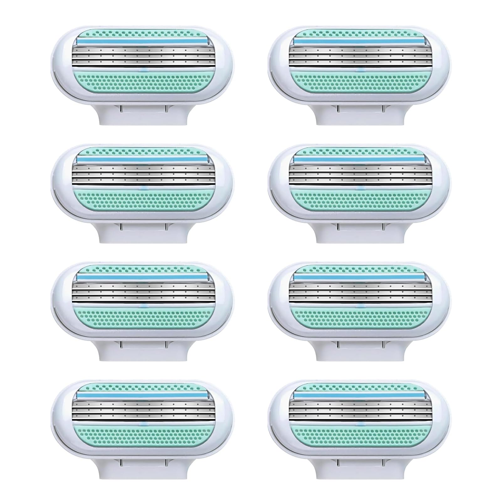 8 Lamette di Ricambio Premium per Rasoio da Donna, Venus Lamette Donnai a 3 Strati con Striscia Idratante Skin Cushion, Compatibili con Venus Extra Smooth, per una Rasatura Profonda e Duratura