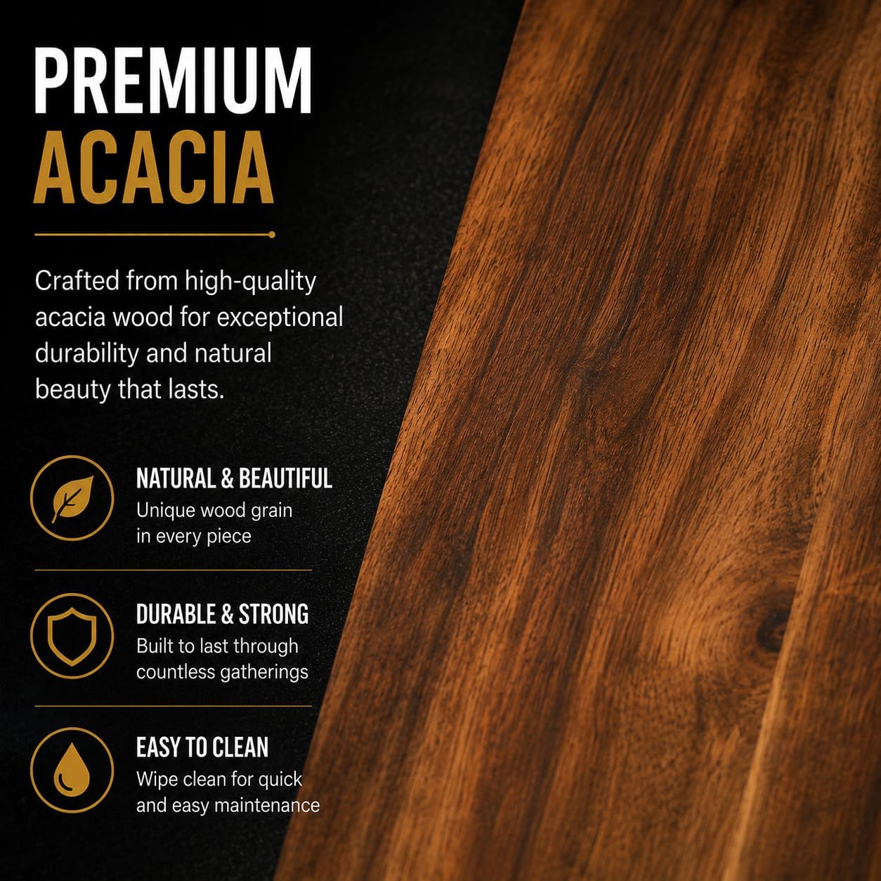 Triangle Acacia Wood Charcuterie Board with Hard Cheese Knife - 11.5" x 10" Wooden Serving Platter & Cutting Board Set for Meat, Fruit, and Cheese - Kitchen Entertaining Essentials