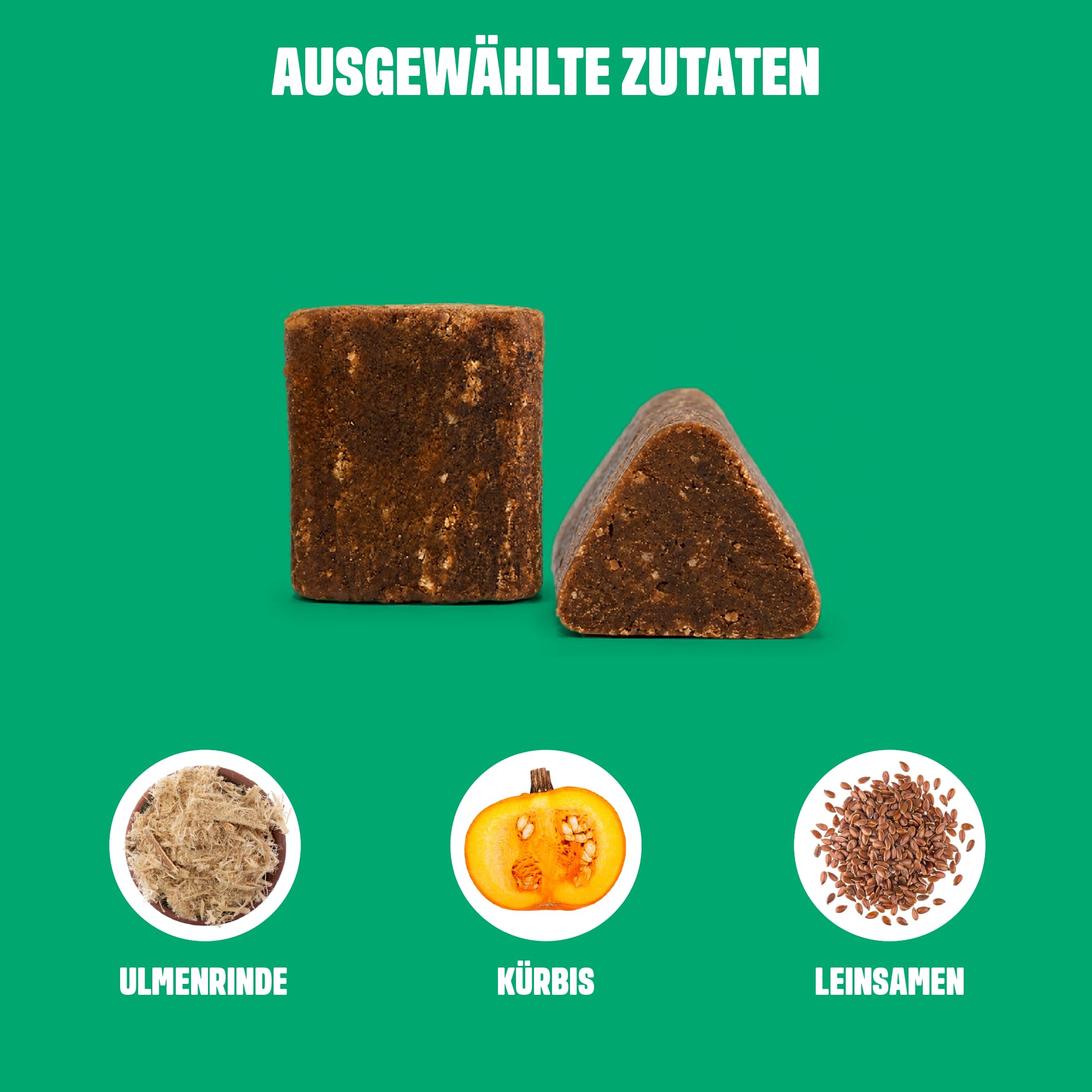 ivvi Ulmus für Hunde – Weiche Ulmenrinde Snacks mit Kürbis & Leinsamen – Verdauungssnacks mit 30% Huhn – Für Sensible Hunde & eine ausgewogene Verdauungsroutine – 270g, 60 Snacks