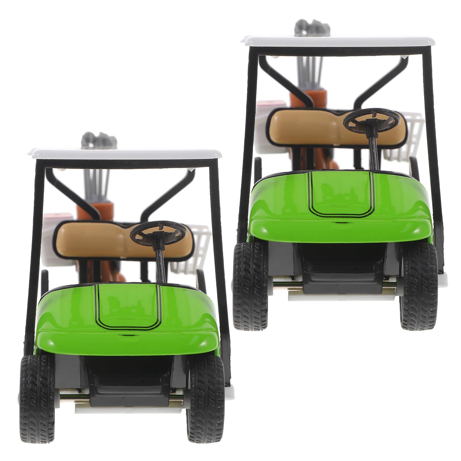 Carrito de golf miniatura para decoración de casa y oficina, set Outanaya de aleación 8