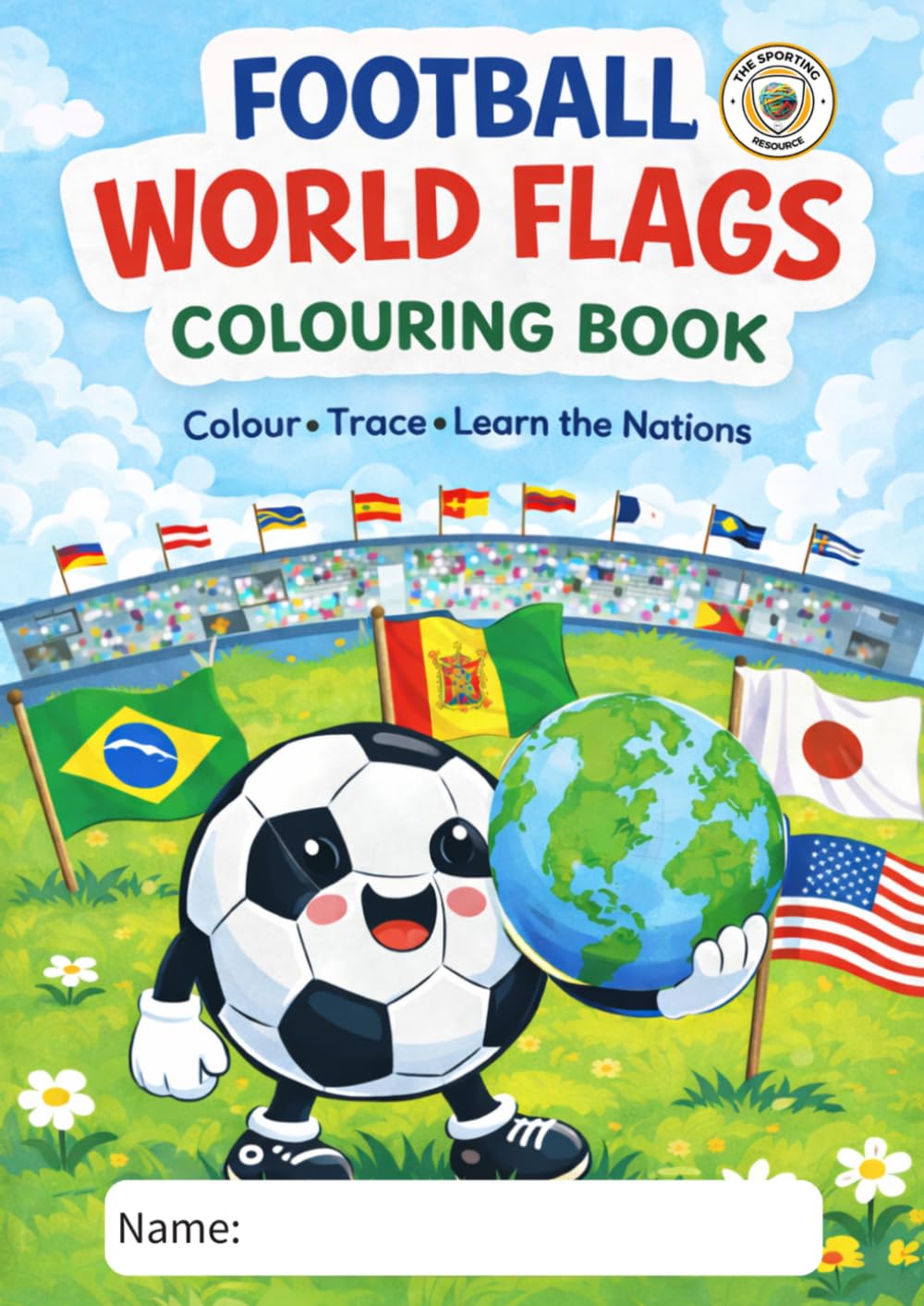 Football World Flags Colouring Book