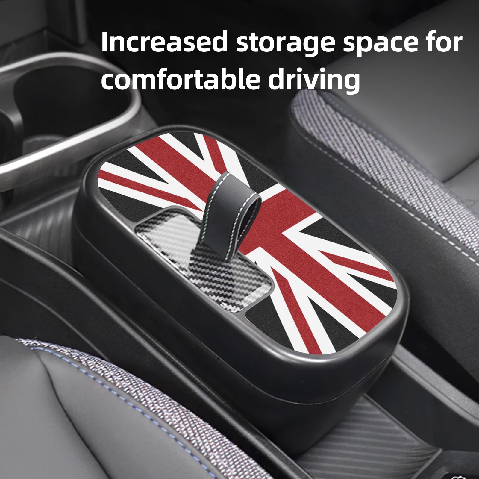 FDAIUN Opbergbox voor middenconsole, armleuning, organizer tray voor Mini Cooper S F65, F66, 2024, 2025, automatische transmissie, accessoires, opbergvak in de middenconsole, mini-accessoires