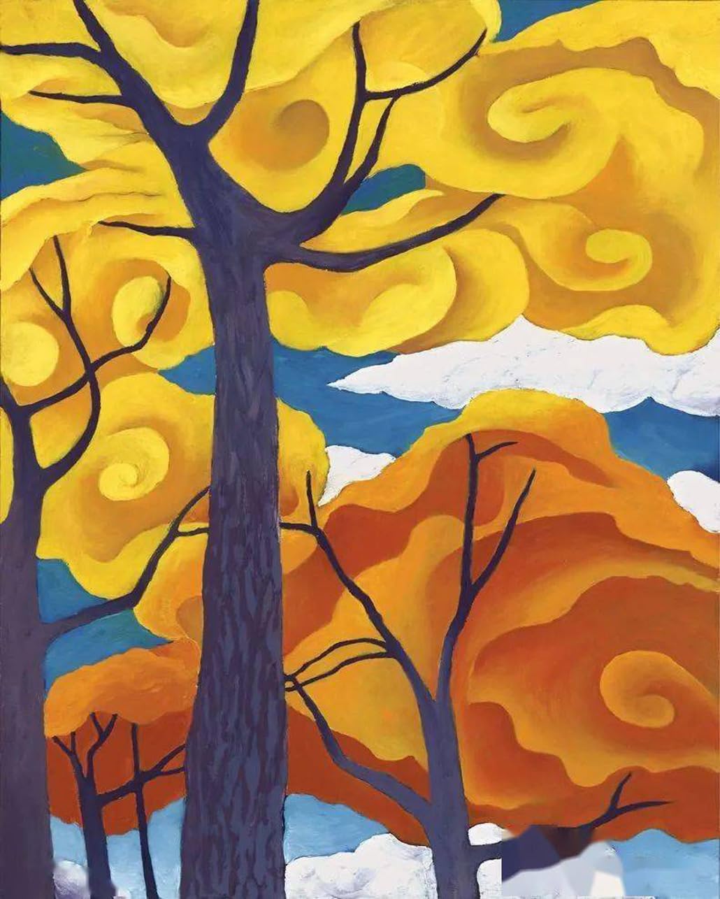 Affiche Georgia O’Keeffe Autumn Trees poster abstrait 40x50 - 7