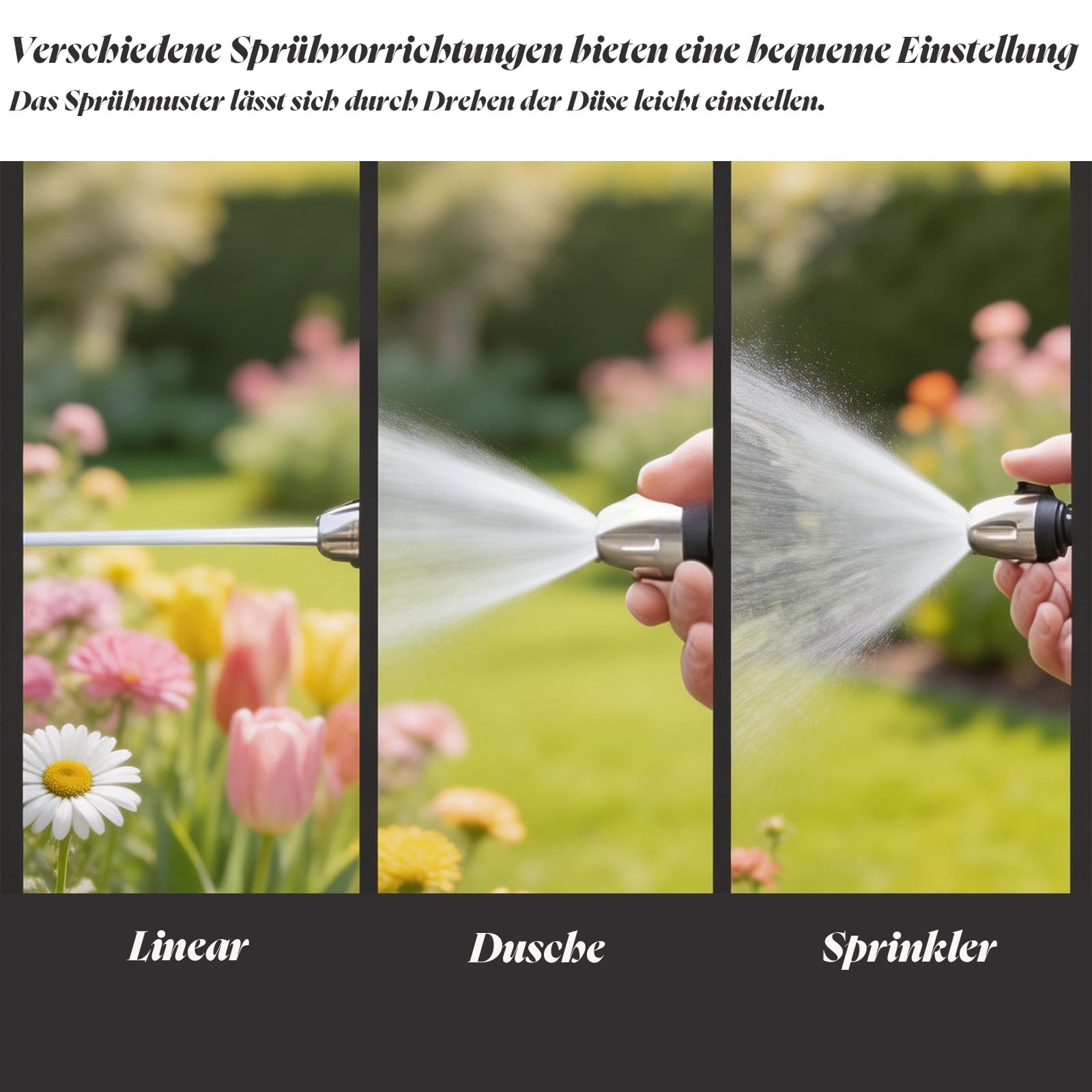 Jetterix Druckdüse, Jetterix Hochdruckpistole, Verwandeln Sie Jeden Schlauch in Einen Hochdruck Wasserstrahl, für Gartenschlauch, Terrasse, Auto (1 Satz)