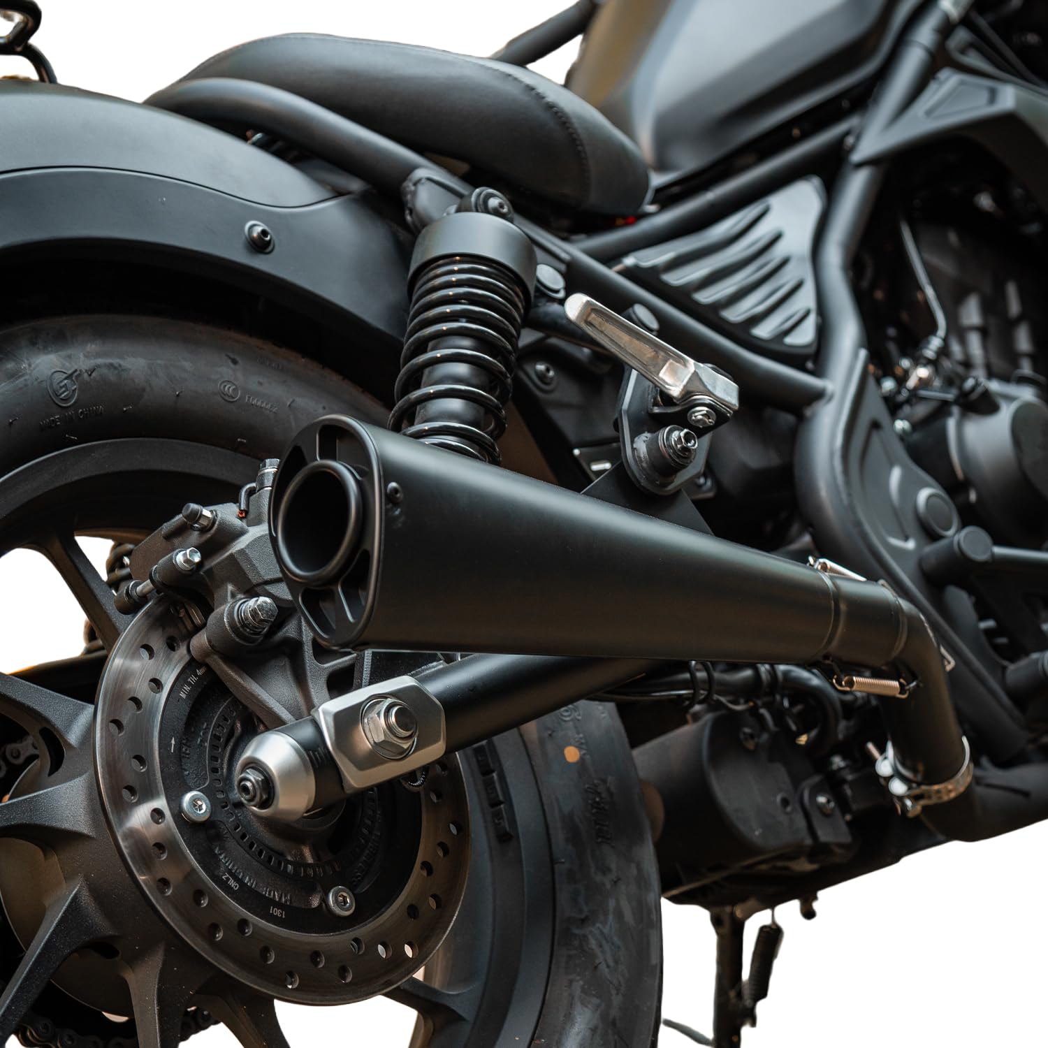 Motorrad Auspuff Schalldämpfer für Rebel CMX 500 300 2021 2022 2023 2024 Edelstahl Spitze Schwanz Link Mid Volle System schalldämpfer | Spitze Endstück Verbindungs Auspuff Mittelrohr Vollsystem