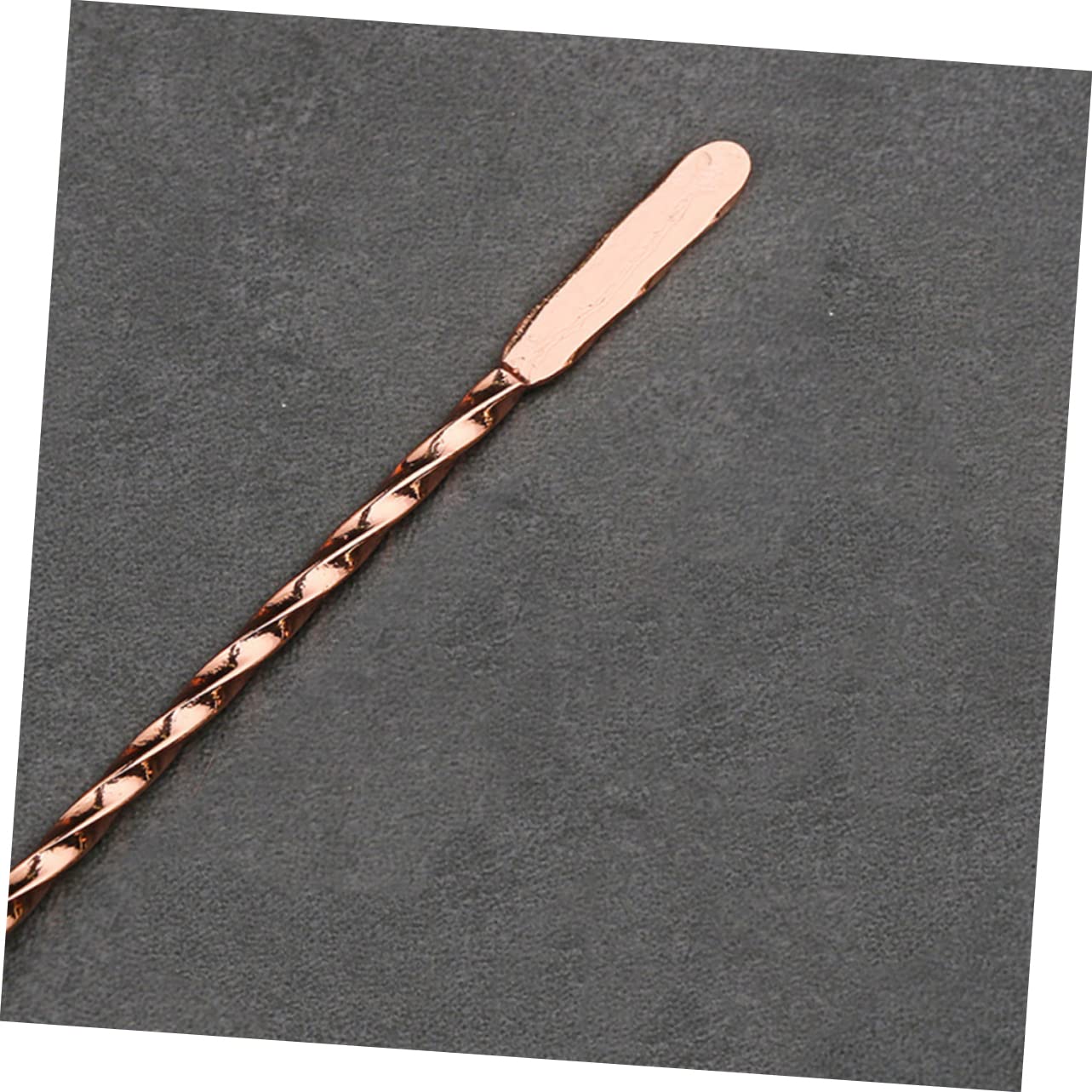 Unomor Bar Cocktail Muddler Drink Mixer Stirring Sticks 10pcs 304 Stainless Steel Swizzle Sticks Thread Rose Gold for Cafe Restaurant