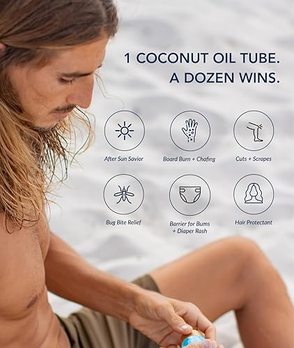 Miniatura 3 de Aceite de coco en envase de viajero de 3.4 onzas Aceite de coco virgen prensado en frío, orgánico con certificado de Fair Trade de EEUU