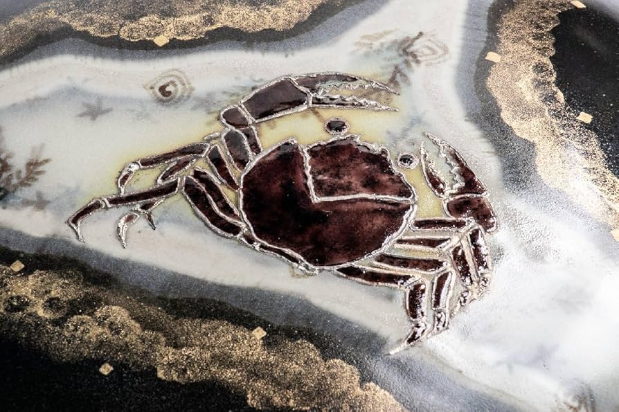 Amazon.co.jp: 作家物 伊藤北斗 (いとうほくと) 釉描色絵金銀彩