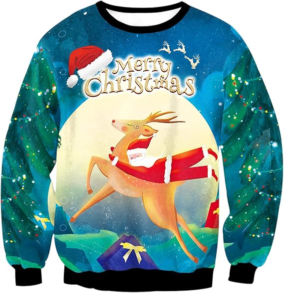 Pull Moche De Noels Homme-Pulls De Noël 3D Rigolo