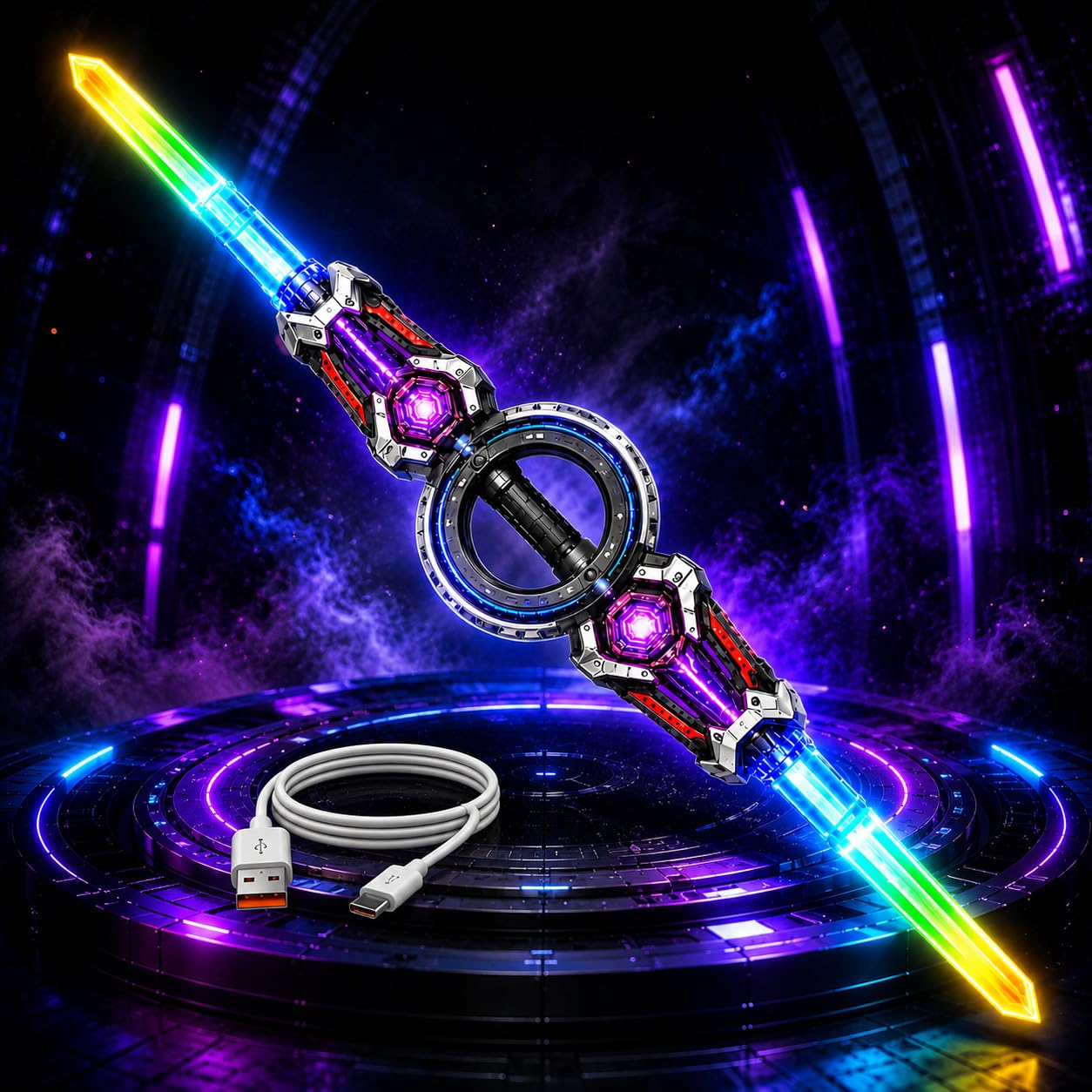 KAYVASTA Rechargeable LED Sword for Kids - Image 1