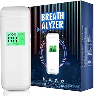 L&HE Breathalyzer, Upgrade Professional-Grade Accuracy Alcohol Tester with Digital HD LCD Display, Memory, and Warning Fun...