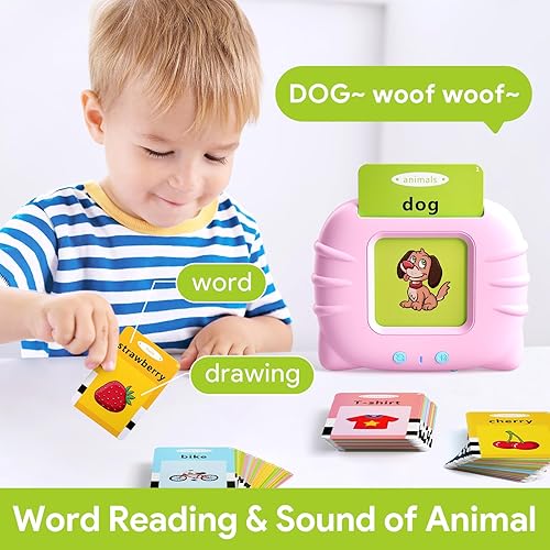 Miniatura 2 de Juguetes de aprendizaje para niños pequeños, tarjetas flash parlantes, juguetes sensoriales educativos para preescolar, juguetes de terapia del