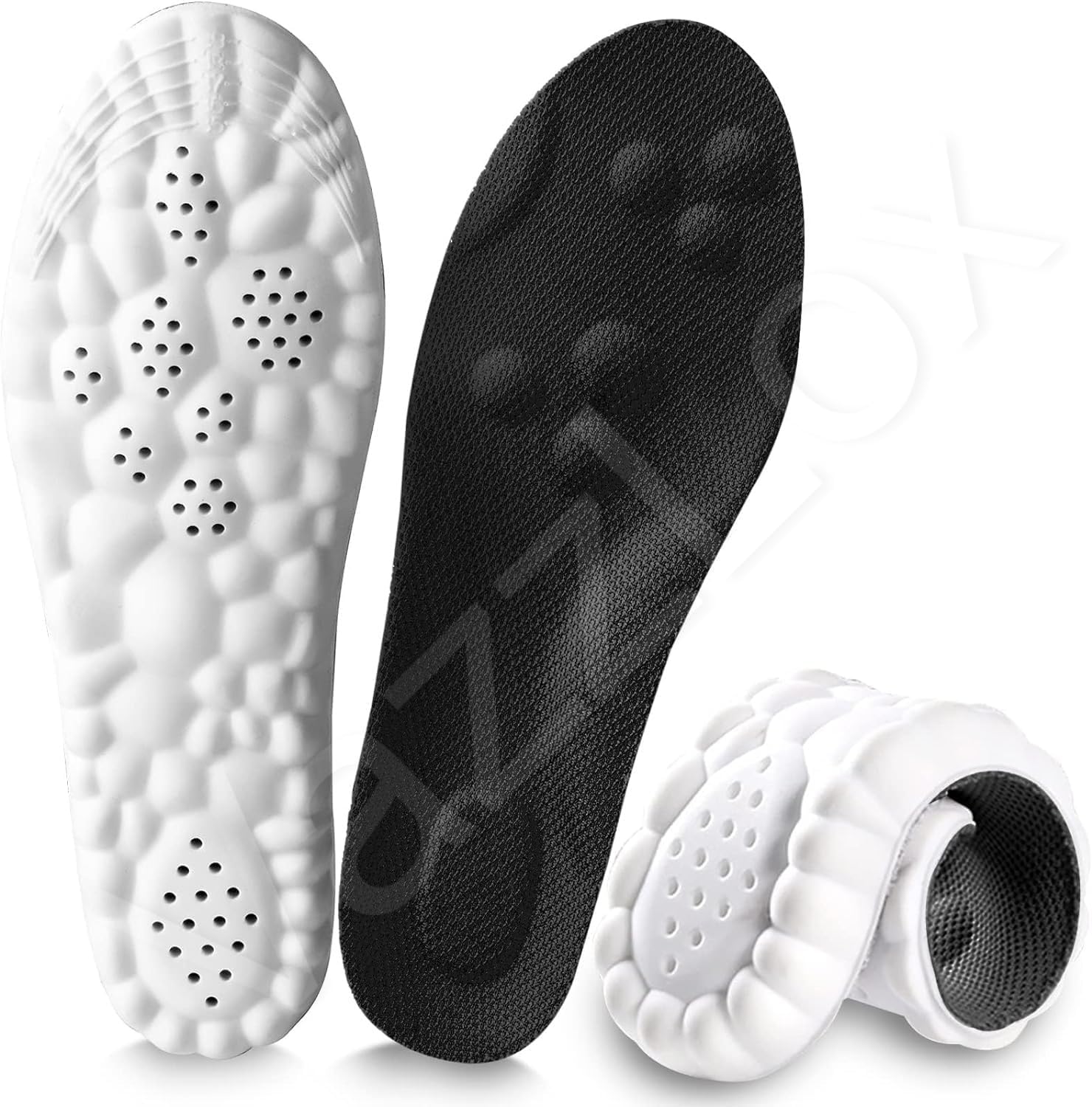 Memory Foam Insole for Shoes Men & Women Shock Absorbing Breathable Soft Insole for Shoes Men Cuttable Shoe Sole for Men 4d Cloud Technology Memory Foam Orthotic Inserts