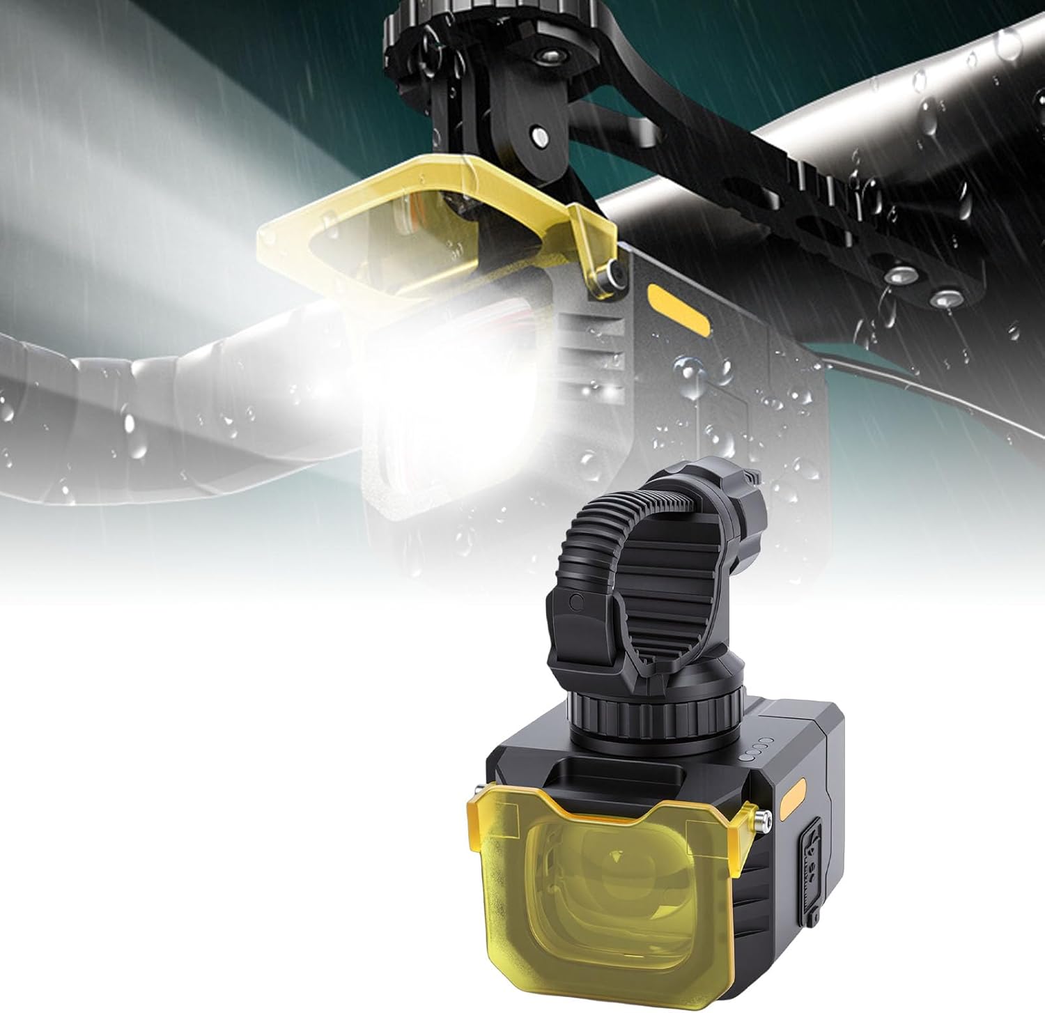 Bike Light, Aluminum Alloy Remote Control Headlight with Type C Fast Charging, 2400 Lumens for Night Riders Cyclists Commuters and Trail Explorers