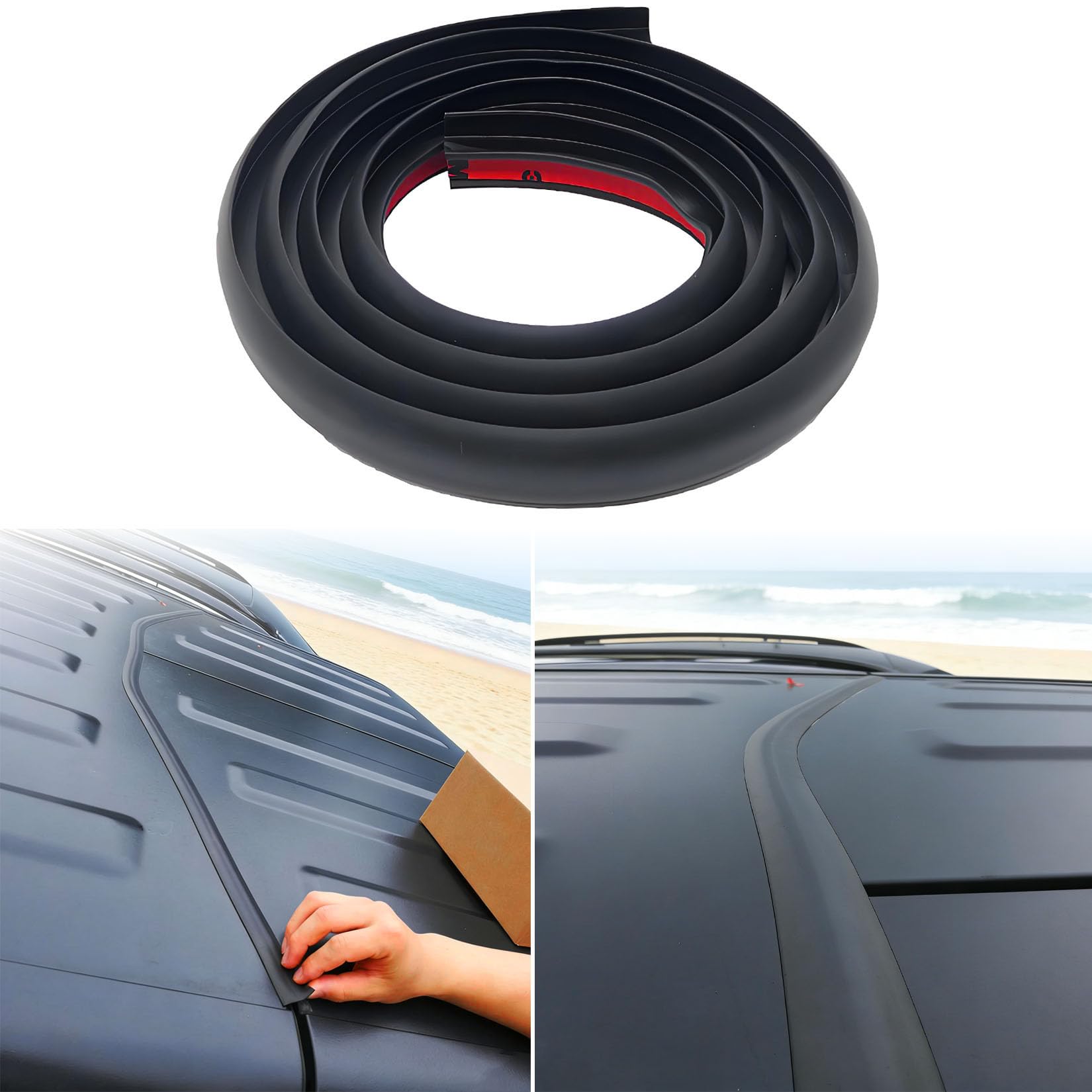 Amazon.com: 2 Pack Hard Top Rubber Seal Kit, Roof Flow Seal Strip