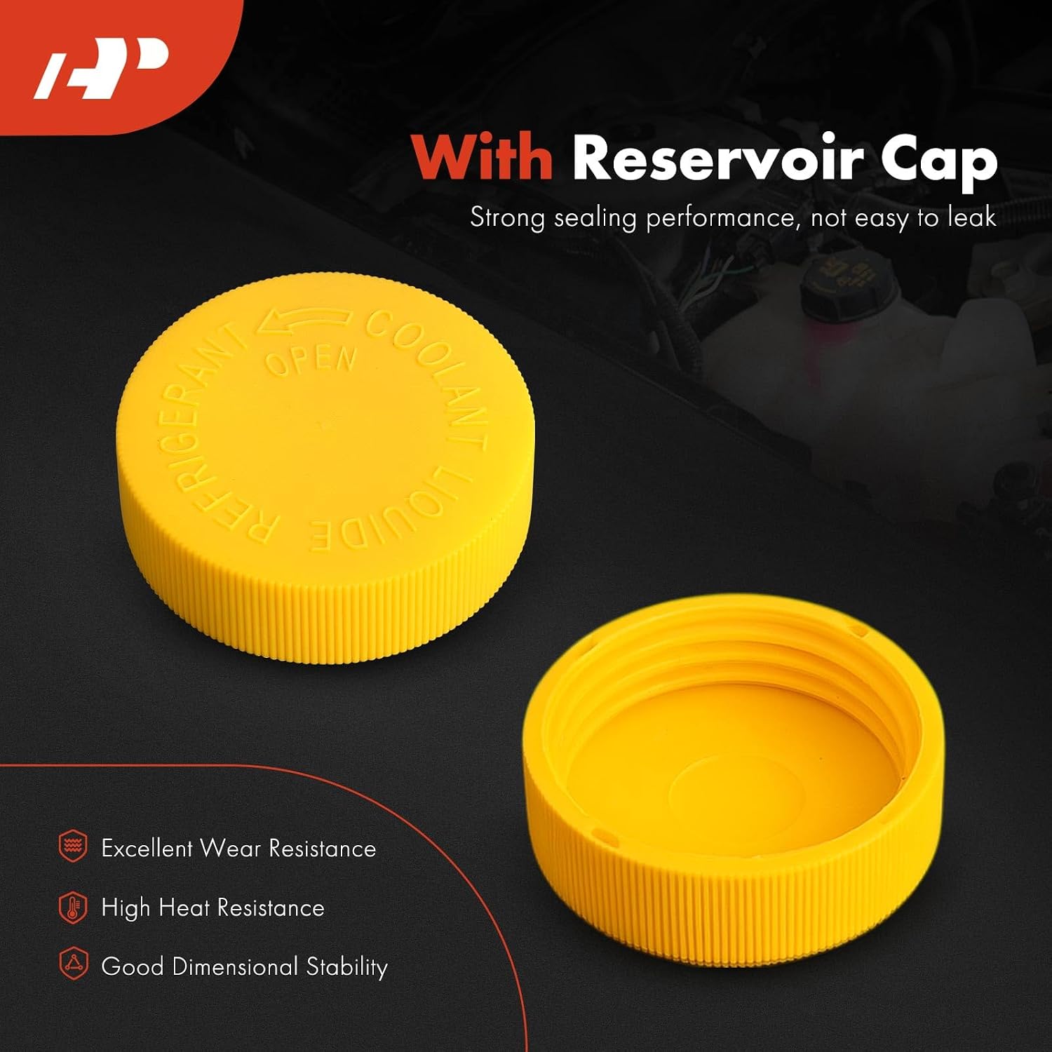 A-Premium Engine Coolant Overflow Recovery Reservoir Tank [with Cap] Compatible with Nissan Maxima 1995-1999 & Infiniti I30 1996-1999, 3.0L - Front Side