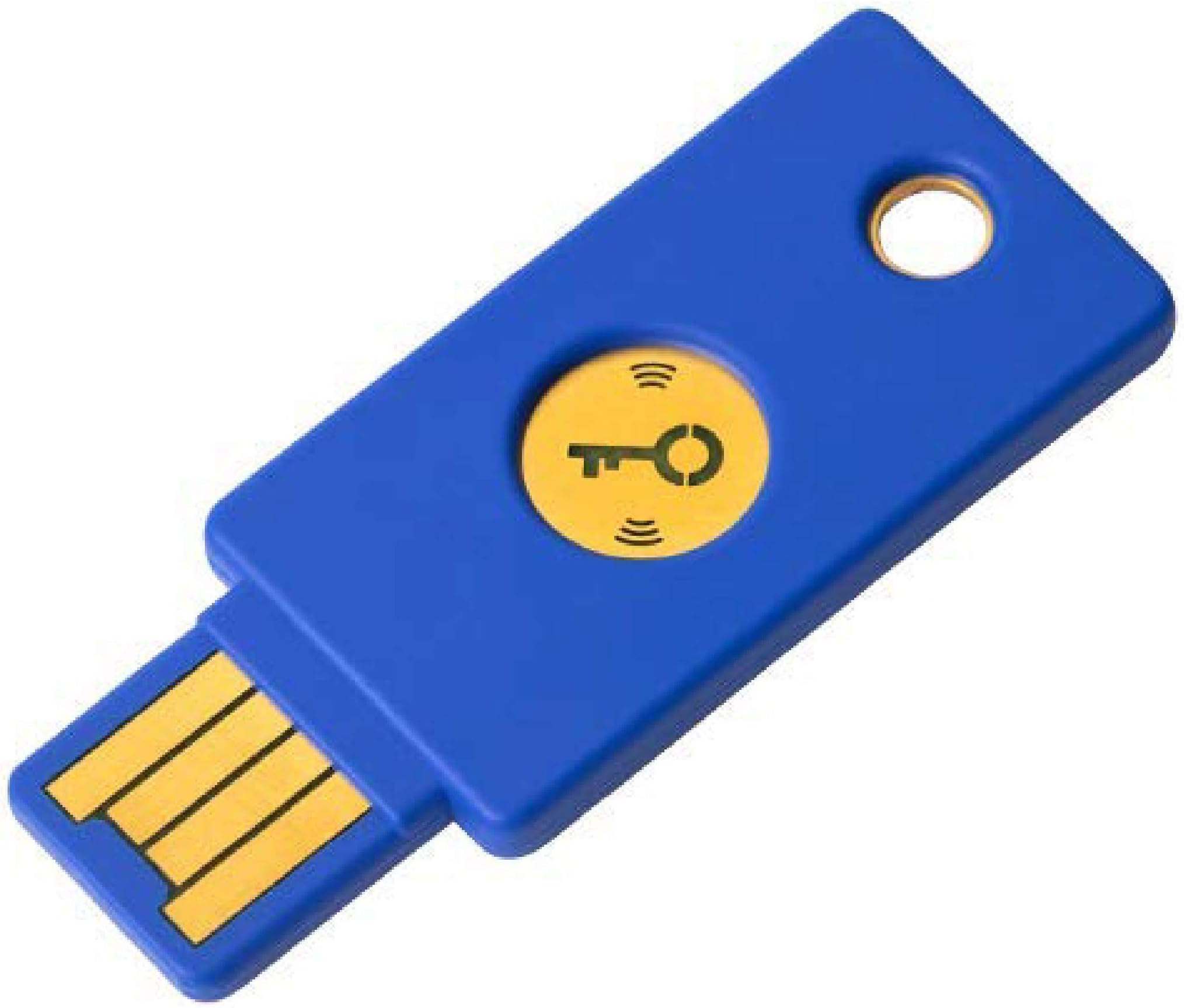 Security Key NFC USB-A Two Factor Authentication Security Key (Blue)