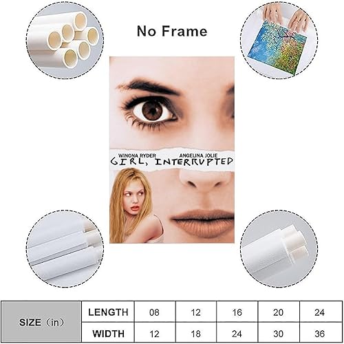 Miniatura 3 de Póster de película interrumpida de los años 90, arte de pared, decoración estética, 12 x 18 pulgadas (11.8 x 17.7 in)