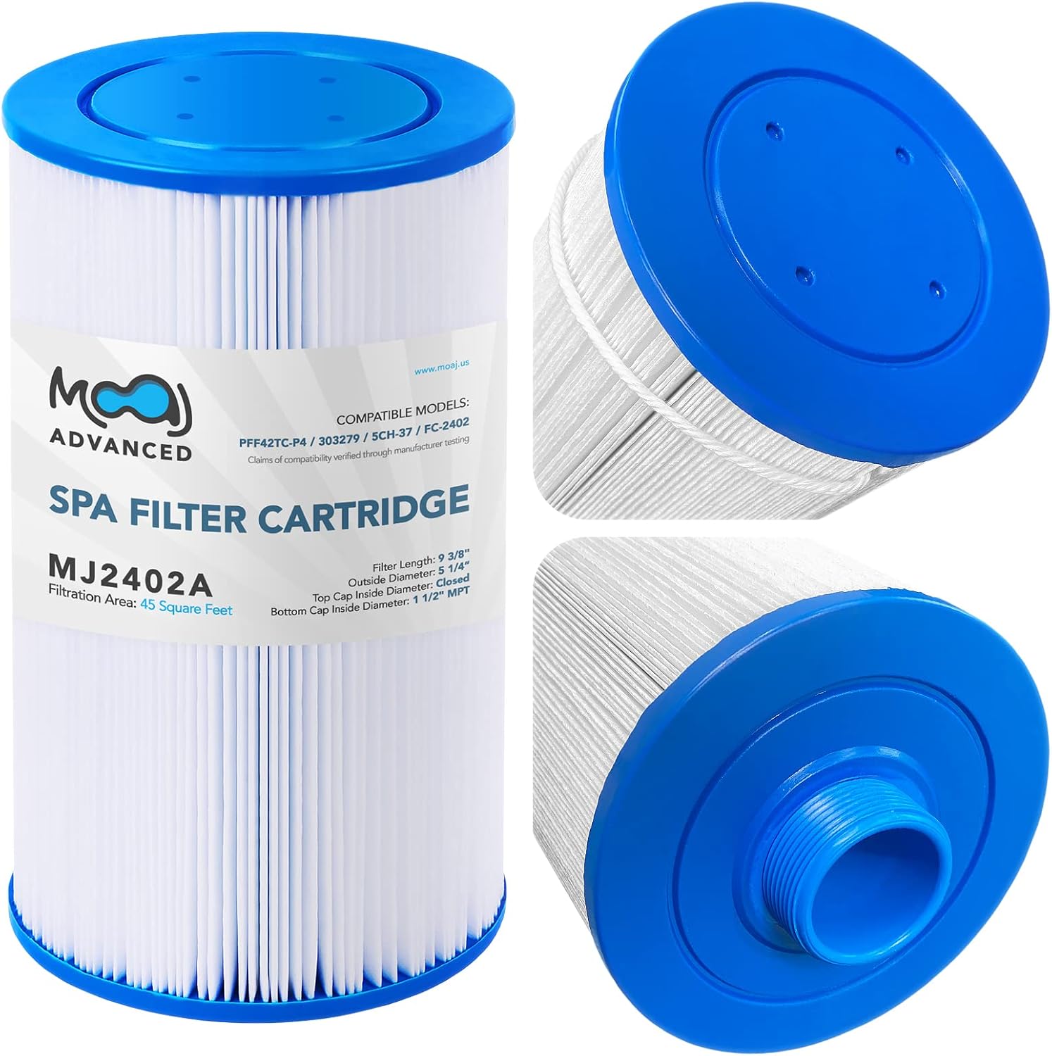 MOAJ Advanced Filter Cartridge Replaces Watkins 303279, PFF42TCP4