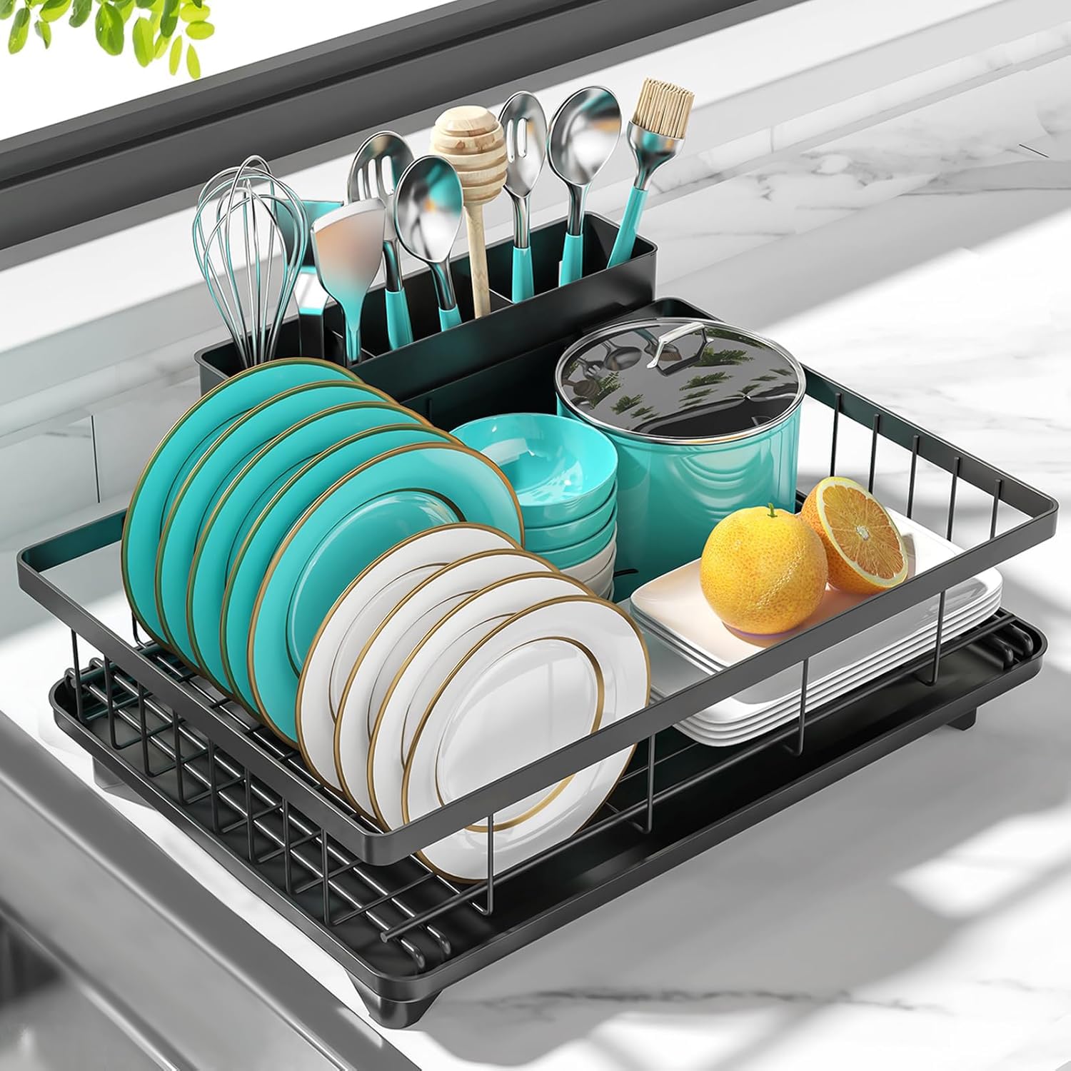 Merrybox Dish Drying Rack Space Saving Dish Racks For Kitchen ...