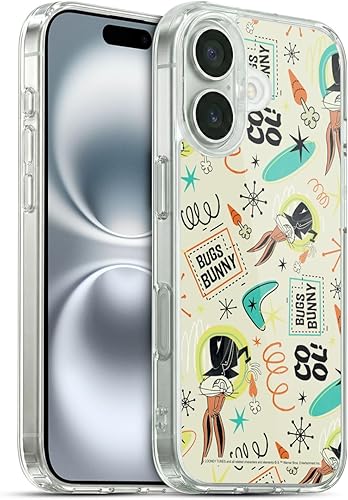 Miniatura 15 de Head Case Designs Funda de gel suave con licencia oficial de Looney Tunes Retro Bugs Bunny compatible con Apple iPhone 11 Pro Max Retro,Blanco y
