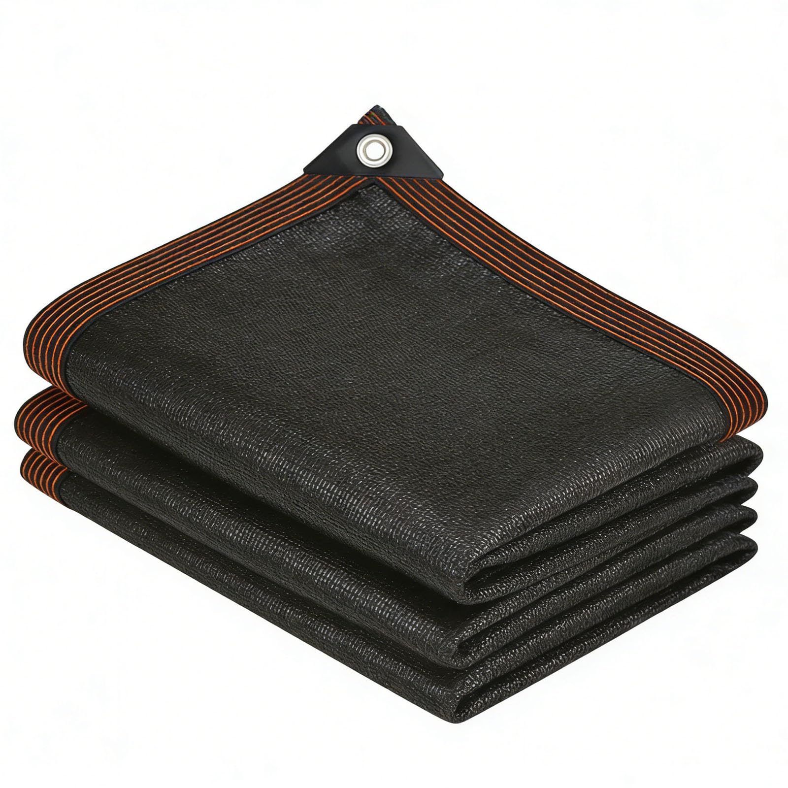 Filet d'ombrage 120 x 550 cm noir avec œillets pour jardin et serre