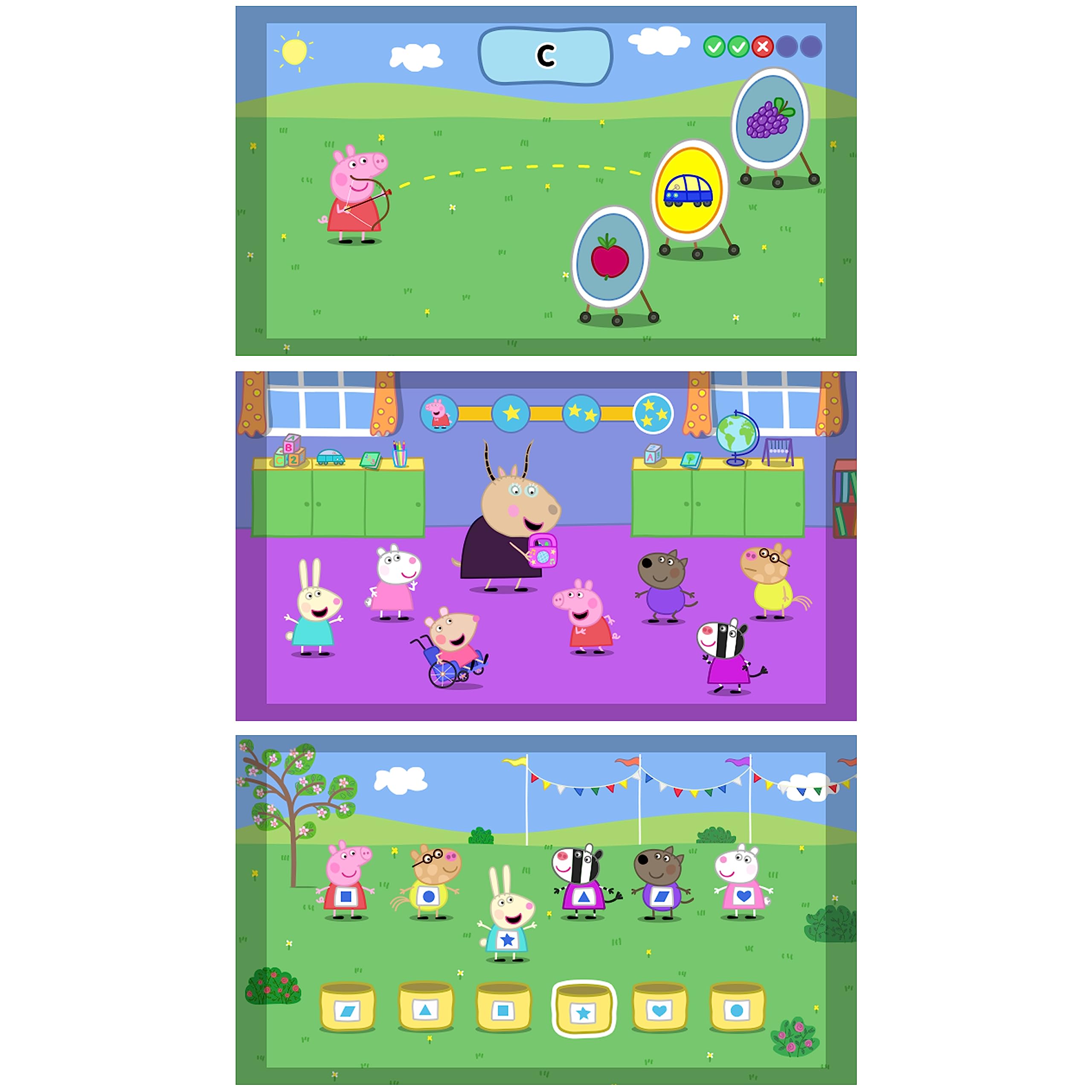 VTech ABC Smile TV Peppa Pig Konsola Do Nauki Bezprzewodowa Z Pendrive'em Do Telewizora Z 8 Grami Dla Wielogodzinnej Zabawy W Nauce Dla Dzieci W Wieku 3-7 Lat